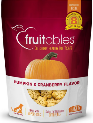 Fruitables Pumpkin & Cranberry Flavor Dog Treats
