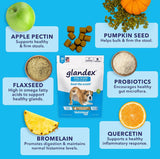 Vetnique Labs Glandex Anal Gland & Probiotic Peanut Butter Flavored Pumpkin Fiber & Digestive Soft Chew Supplement for Dogs