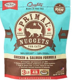 Primal Raw Frozen Feline Chicken & Salmon Formula Nuggets Food, 3-lb bag (Frozen Products for Local Delivery or In Store Pick Up Only)
