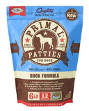 Primal Raw Frozen Canine Duck Formula Patties Dog Food, 6-lb bag (Frozen Products for Local Delivery or In Store Pick Up Only)