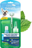 TropiClean Fresh Breath Total Care Cleans Teeth & Freshens Breath Small & Medium Dog Dental Kit