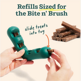 Woof Bite n' Brush Refill Sticks Adult Dental Dog Chew Treats