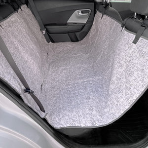 Molly Mutt 3-in-1 Back Seat Cover for Dogs, Back Seat Hammock, Cargo Area Cover,  Non-Skid, 100% Cotton Canvas, Water-Resistant, Features Adjustable Headrest Straps, Belt Slots, Seat Anchors, 56"x56"