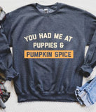 Puppies & Pumpkin Spice Crewneck