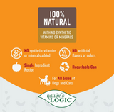 Nature's Logic 100% Natural Pumpkin Purée Dog & Cat Food Supplement
