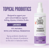 Skout's Honor Probiotic Daily Use Cat & Dog Deodorizing Spray, 8-fl oz bottle