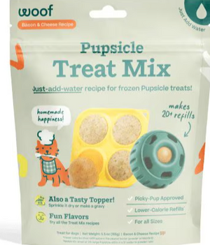 Woof Pupsicle Treat Mix Bacon & Cheese Lickable Dog Treats