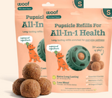 Woof Pupsicle Pops Refills All-in-1 Health PB & Beef Grain-Free Lickable Dog Treats