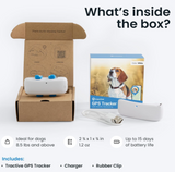 Tractive GPS Tracker & Health Monitoring for Dogs - Market Leading Pet GPS Location Tracker, Wellness & Escape Alerts, Waterproof, Works with Any Collar