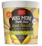 Cloud Star Wag More Bark Less Human Grade Iced Treat with Natural Banana For Dogs, 12 oz.