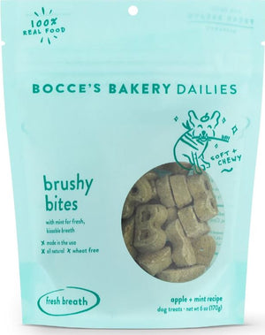 Bocce's Bakery Dailies Brushy Bites Soft & Chewy Dog Treats