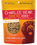 Charlee Bear Natural Bear Crunch Grain-Free Chicken, Pumpkin & Apple Dog Treats, 8-oz bag
