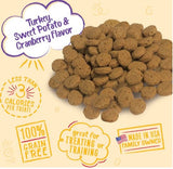 Charlee Bear Natural Bear Crunch Grain-Free Turkey, Sweet Potato & Cranberry Dog Treats, 8-oz bag
