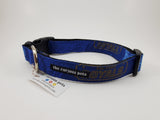The Curious Pets Dark Blue Royals Dog Collar