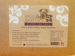 Basil & Baxter's Cheese & Bacon Bagels Dog Treats