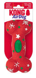 KONG Holiday AirDog Squeaker Bone Dog Toy, Medium