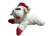 Laying Lamb Chop with Santa Hat