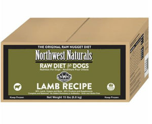 Northwest Naturals Raw Diet Grain-Free Lamb Nuggets Raw Frozen Dog Food, 15-lb (Frozen Products for Local Delivery or In Store Pick Up Only)