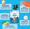 Vetnique Labs Gulpz Pill Hiding Probiotic Hickory Chicken Flavor Dog Treats