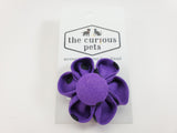 The Curious Pets Purple Dots Flower Bow