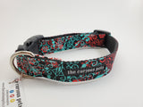 The Curious Pets Red Swirls Dog Collar