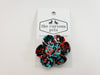 The Curious Pets Red Swirls Flower Bow