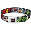 Seatbelt Buckle Collar - Marvel Avengers 4-Superhero Poses