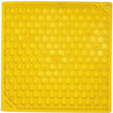 Honeycomb Design Emat Enrichment Licking Mat - Yellow