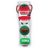 KONG OCCASIONS BALLS - CHRISTMAS 4 PACK