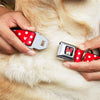 Seatbelt Buckle Collar - Minnie Mouse Polka Dot/Mini Silhouette Red/White