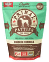 Primal Raw Frozen Canine Chicken Formula Patties Dog Food, 6-lb bag (Frozen Products for Local Delivery or In Store Pick Up Only)