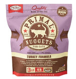 Primal Raw Frozen Feline Turkey Formula Nuggets Food, 3-lb bag (Frozen Products for Local Delivery or In Store Pick Up Only)