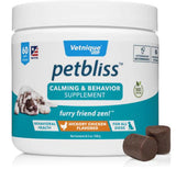 Vetnique Labs PETBLISS ™ CALMING & BEHAVIOR SUPPLEMENT FOR DOGS - 60 COUNT