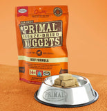 Primal Freeze Dried Nuggets Beef Formula Grain-Free Raw Dog Food - 14oz
