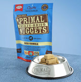 Primal Freeze Dried Nuggets Duck Formula Grain-Free Raw Dog Food - 14oz