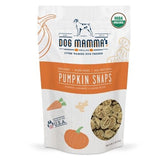 Dog Mamma's Organic Pumpkin Snaps Pumpkin Carrot Ginger Crunchy Dog Treat USDA Organic Certified
