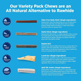 Barkworthies Puppy Variety Pack Natural Dog Chews, 5 count