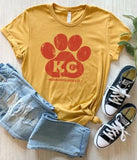 KC Paw Arrowhead Gold T-Shirt